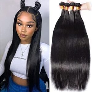 3 Bundles Indian Natural Straight Human Hair Extensions R316
