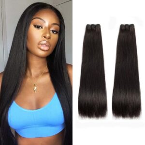 3 bundles of 12a Super double bone Straight Hair Human hair V140
