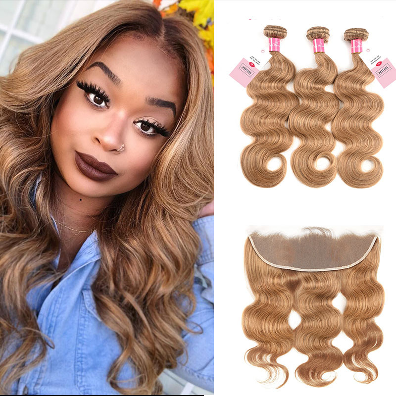 4 Bundles of Peruvian Blonde Body Wave Weave T234
