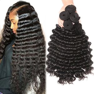 4 Bundles of Peruvian Deep Curly Hair Weave K115
