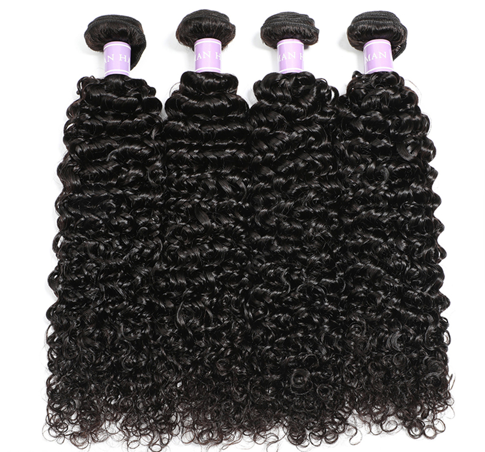 3 Bundles, 10A Dark Blonde Curly Weave Human Hair Extensions V563 - Image 2