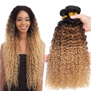4 Bubbles of  Kinky Curly Hair Hair Extensions  V839