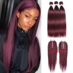 3Bundles of Natural straight hair T357