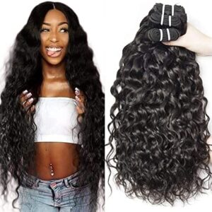 4 Bundles of Water Wave Wet and Wavy Human Hair Weave V746