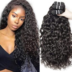 3 Bundles of Water Wave Human Hair Brazilian Curly Human Hair Bundles 8A CD372