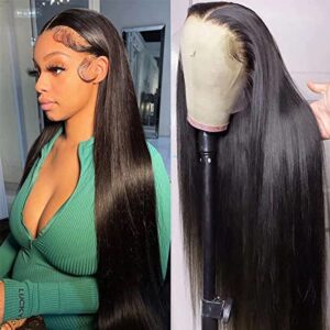 3 Bundles of double drawn bone straight HD Straight Lace Front Wigs Human Hair Pre Plucked Straight Lace Front Wigs Human Hair 13x4 Straight Frontal Wigs Human Hair Glueless CD77U